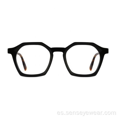 Diseño de moda Unisex Bisel Acetate Acetate Frame